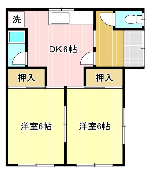 高丘西貸家 間取り