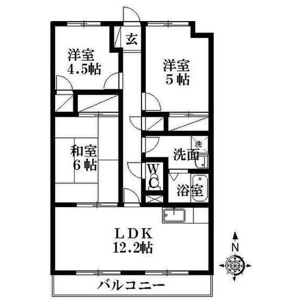 プラセオ上島 間取り