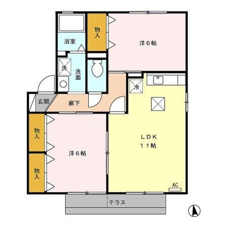 セジュールモアＢ 間取り