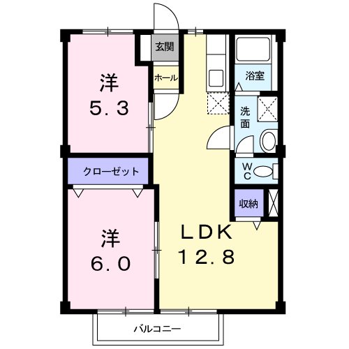 高台ビューハイツ 間取り