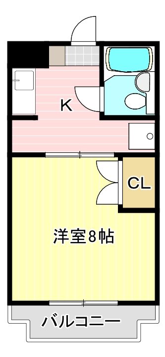 ビューラータカノ 103号室 間取り