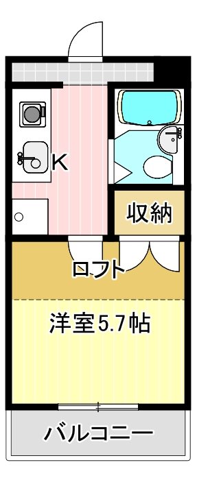 ガーデンコートTM和地山 201号室 間取り