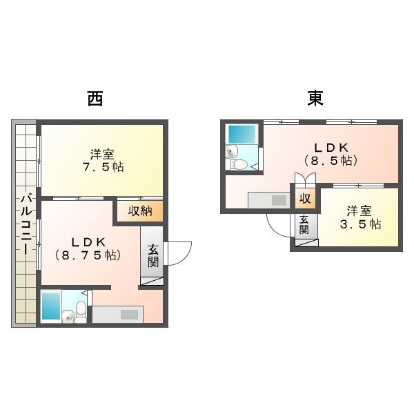 A-Life葵東 303号室 間取り