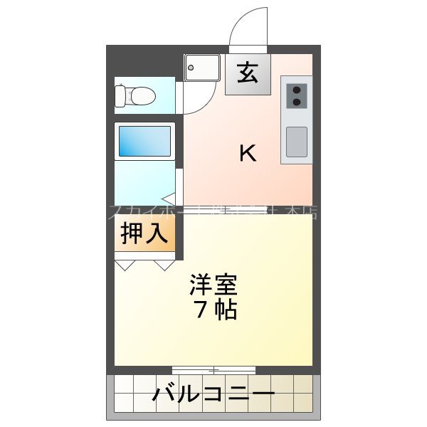 サンライフ宏和 302号室 間取り