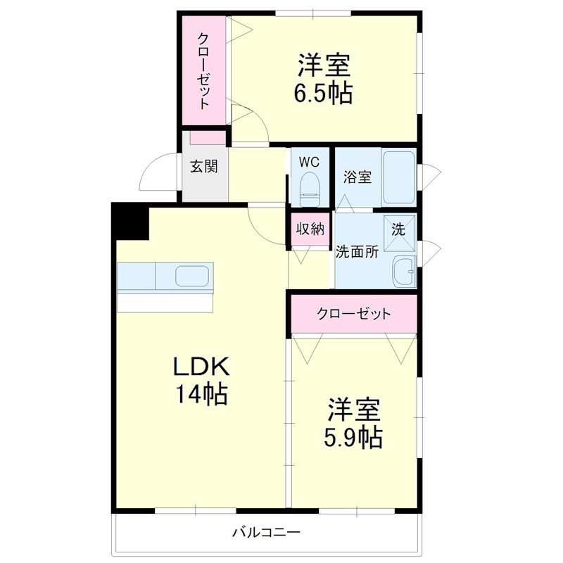 ハイツ・キノト 間取り