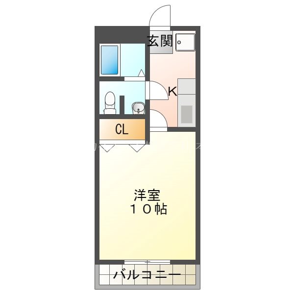 アミスターⅡ 202号室 間取り