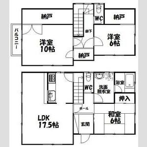 和合町220－514番地戸建貸家 間取り