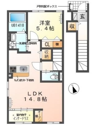 エヌワンド 203号室 間取り
