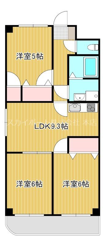マンション景桜 301号室 間取り