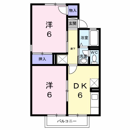 ハイツフロール 202号室 間取り