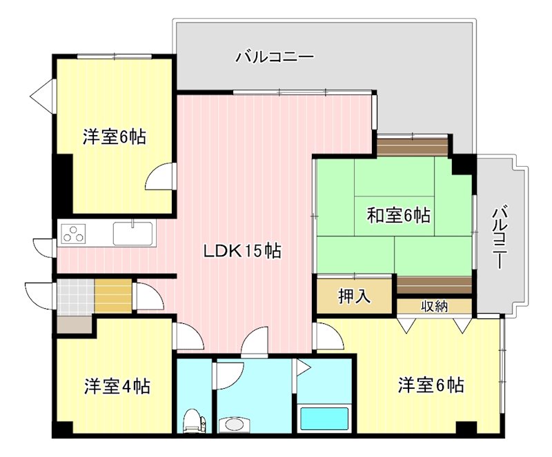ダイヤモンド寿泉 408号室 間取り