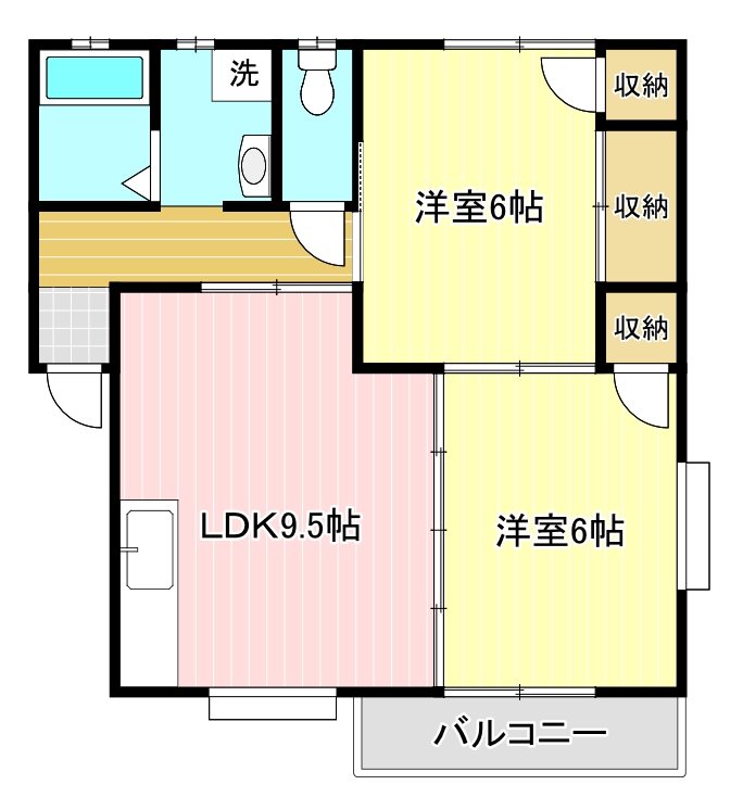 キャピタルB 202号室 間取り