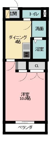 ル・リオン桜 306号室 間取り
