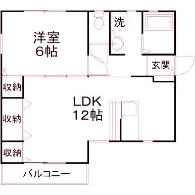 カミーノⅡ 201号室 間取り