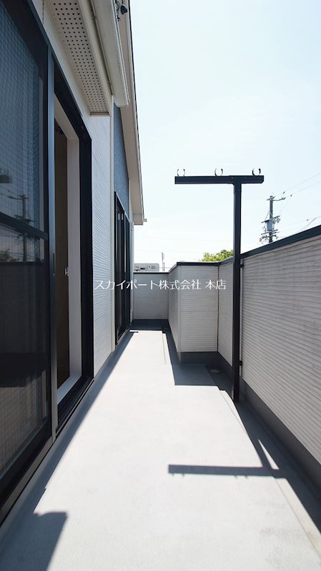 和合町東栄4号棟貸家 ベランダ