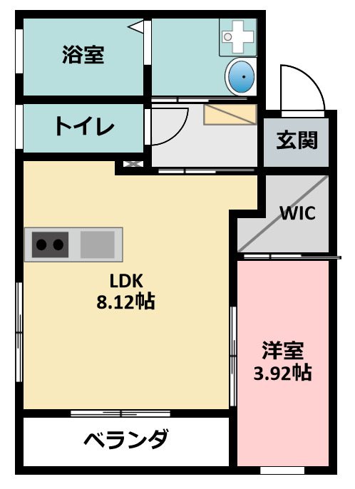 ル・リオンソマリ 101号室 間取り