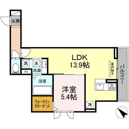 サンパティーク三方原 101号室 間取り