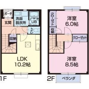 シュンカA 3号室 間取り