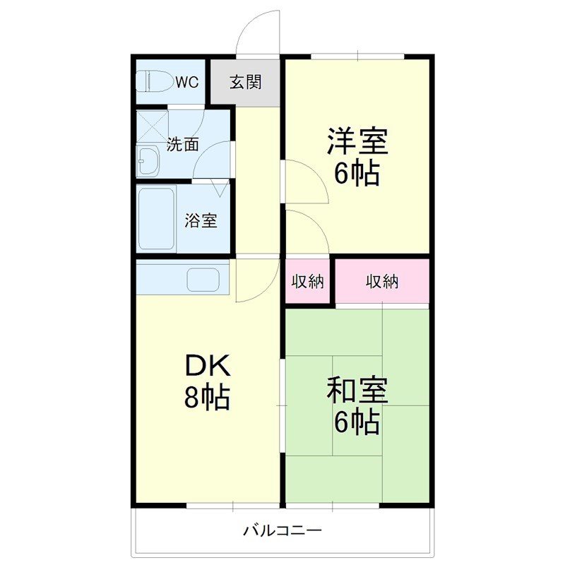 マンション楠通りⅡ 間取り