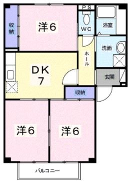 コーポあさぎりB 間取り