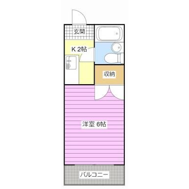 ホワイトロッジ 106号室 間取り