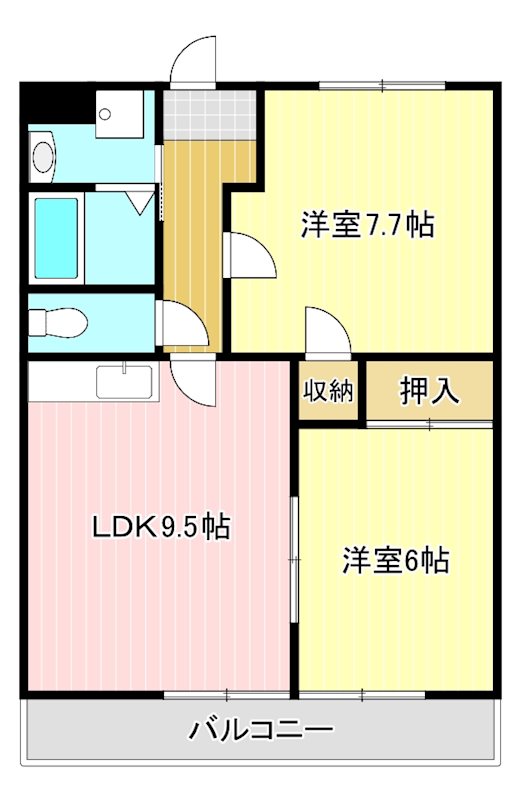 プルミエ 302号室 間取り