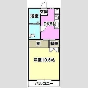ムーンストーン 206号室 間取り