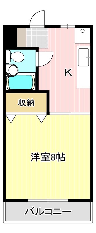 ココスⅠ 202号室 間取り