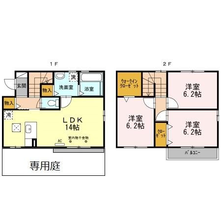 初生町貸家 間取り