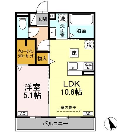 仮称　有玉北町PJ 102号室 間取り
