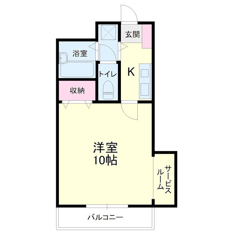 アビタシオン 102号室 間取り