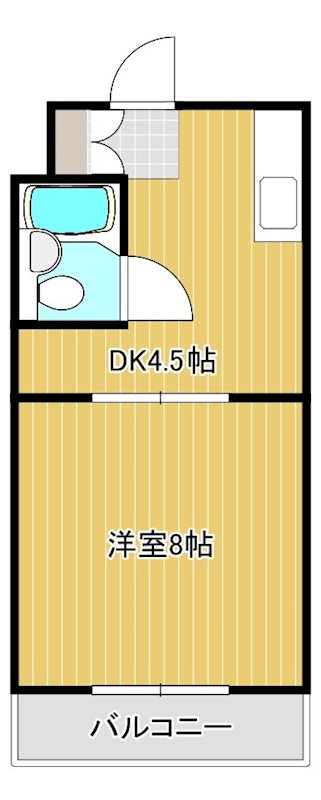 アプリコットハウスⅠ 206号室 間取り