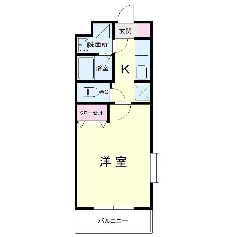 Bless　View 201号室 間取り