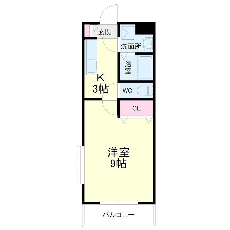 Cherish 103号室 間取り