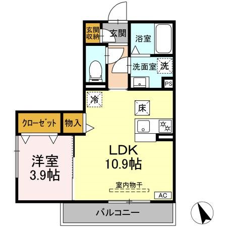 仮称　有玉北町PJ 106号室 間取り