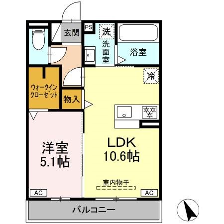 仮称　有玉北町PJ 202号室 間取り