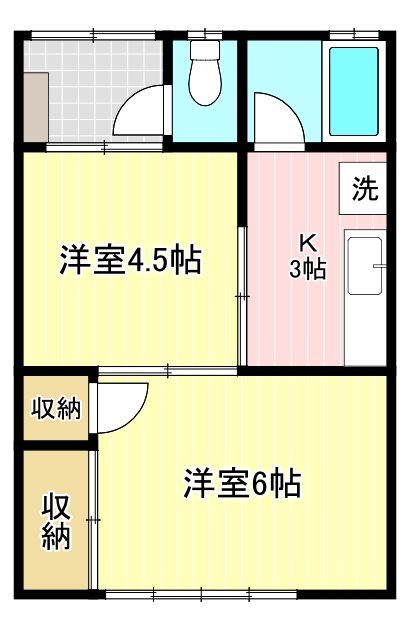コーポオレンジ 102号室 間取り