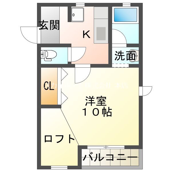 ヤングプラザM　A 1号室 間取り