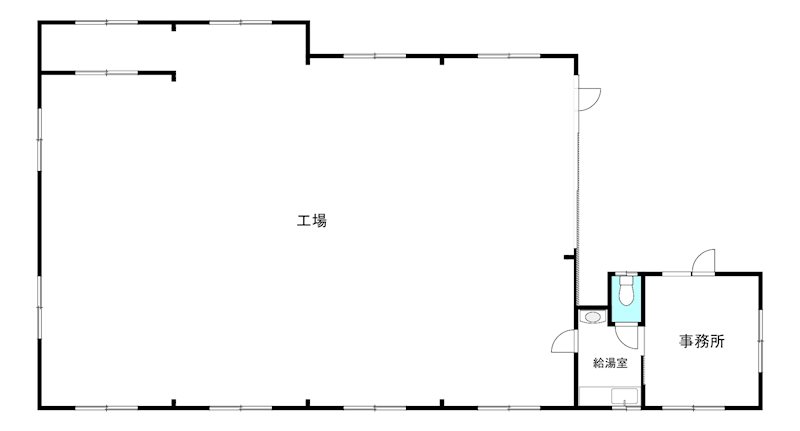 三幸町貸倉庫 1号室 間取り