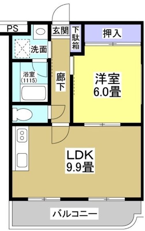 エクセル・パル 105号室 間取り