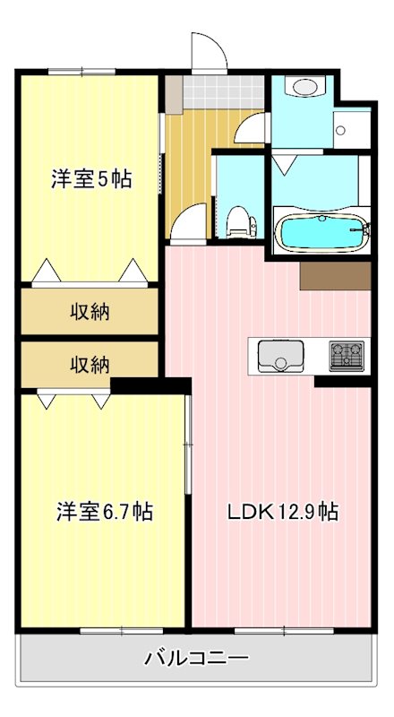 Canaan 402号室 間取り