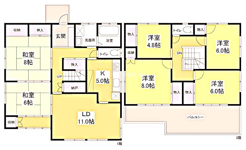 新都田2丁目貸家 間取り