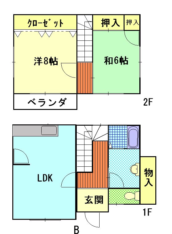 テラスハウスみかたはら 間取り