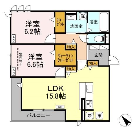 Deサーン　B棟 間取り