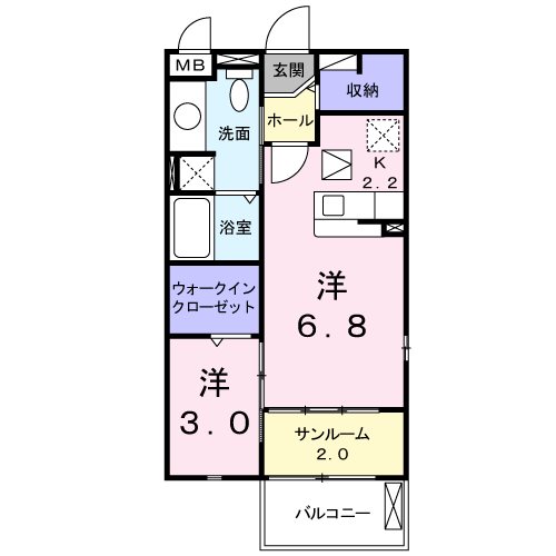 フローラミルト 間取り