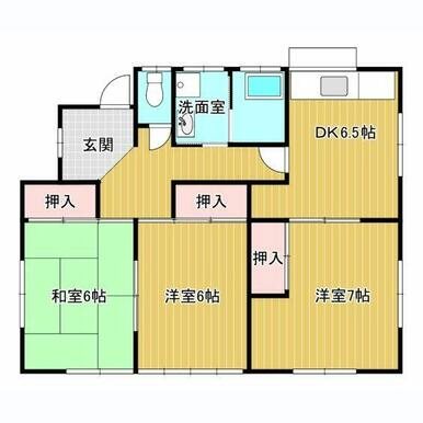 和合北借家2-18-26 間取り