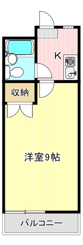 ラ・フォーレ高丘 206号室 間取り