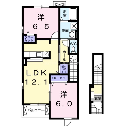 コージーコート　楽 間取り