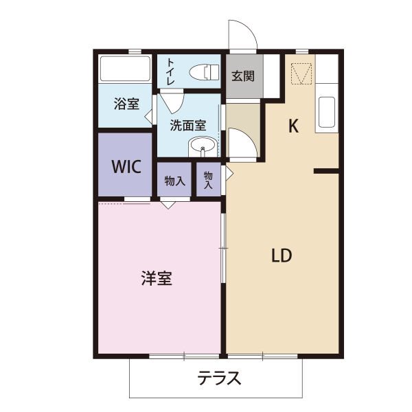 キャスティールⅢ 203号室 間取り
