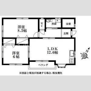 和合町戸建貸家2 間取り